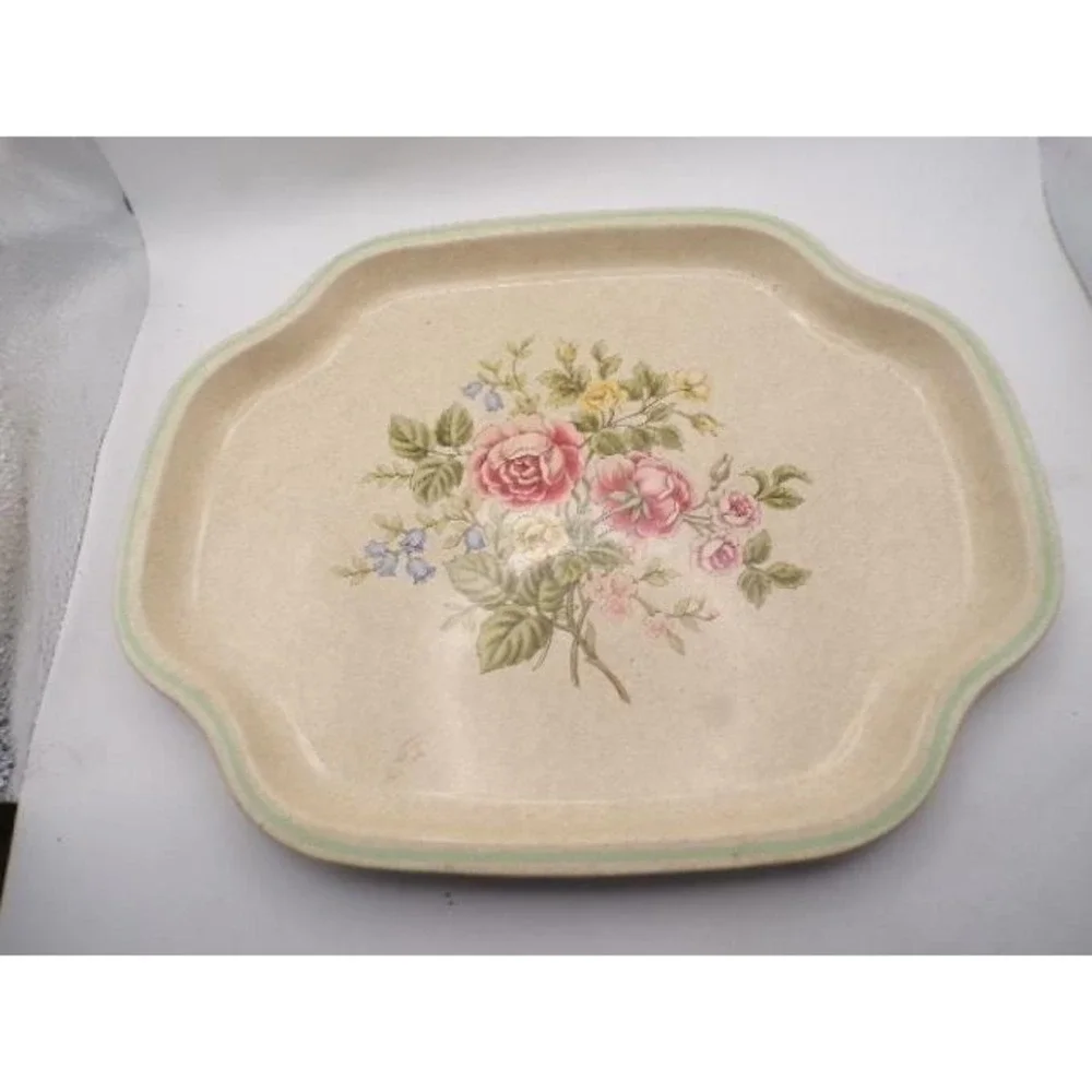 Vintage Avon Decorative Serving Tray Floral‎ Bouquet Made in England